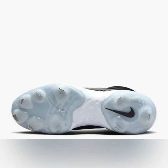 New Nike Alpha Huarache Elite 4 Mid Black Baseball Cleats DJ6520-001 Size 12 - Picture 9 of 10